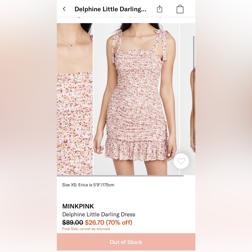 MINKPINK FLORAL DRESS